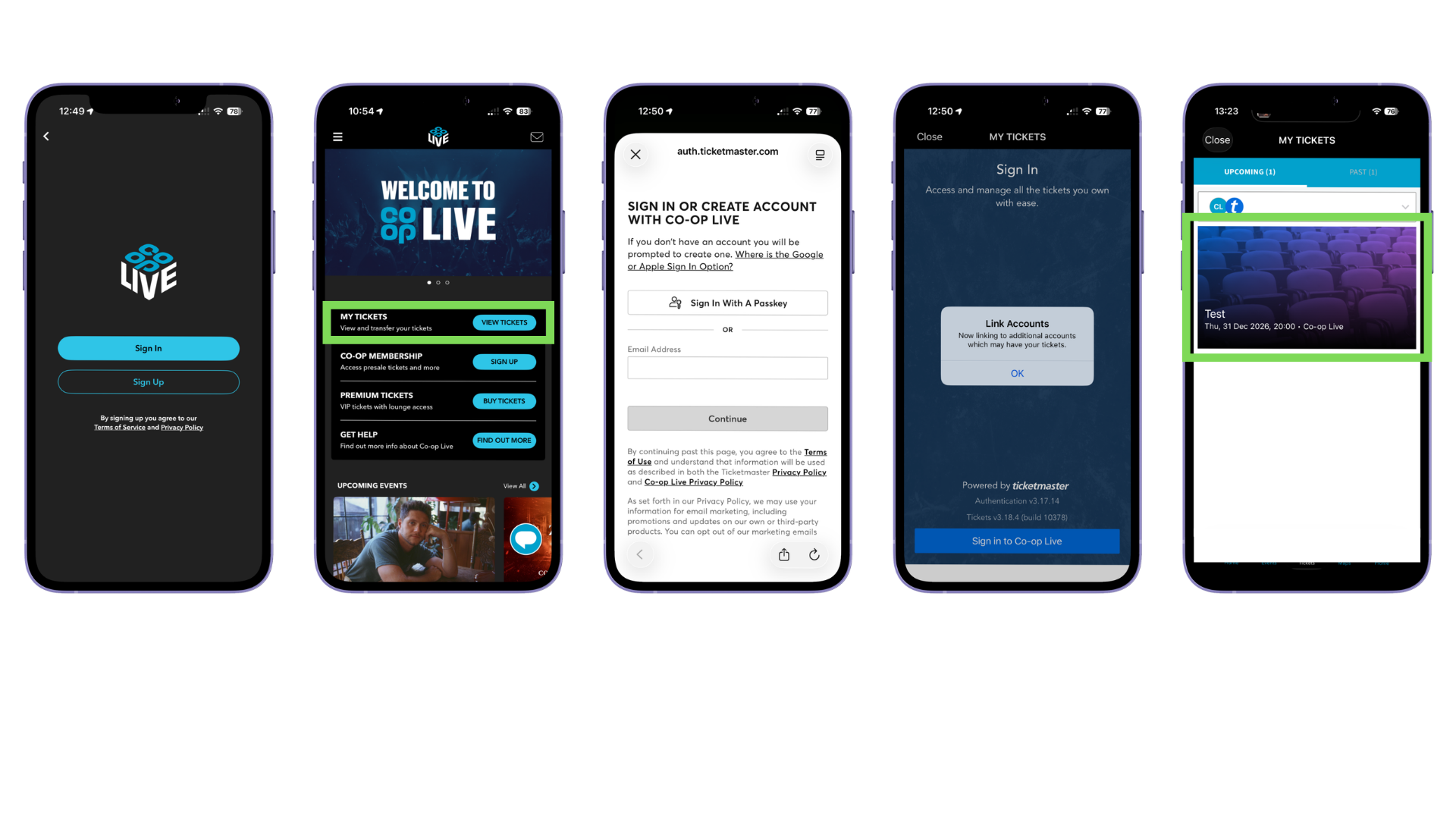 how to access your tickets